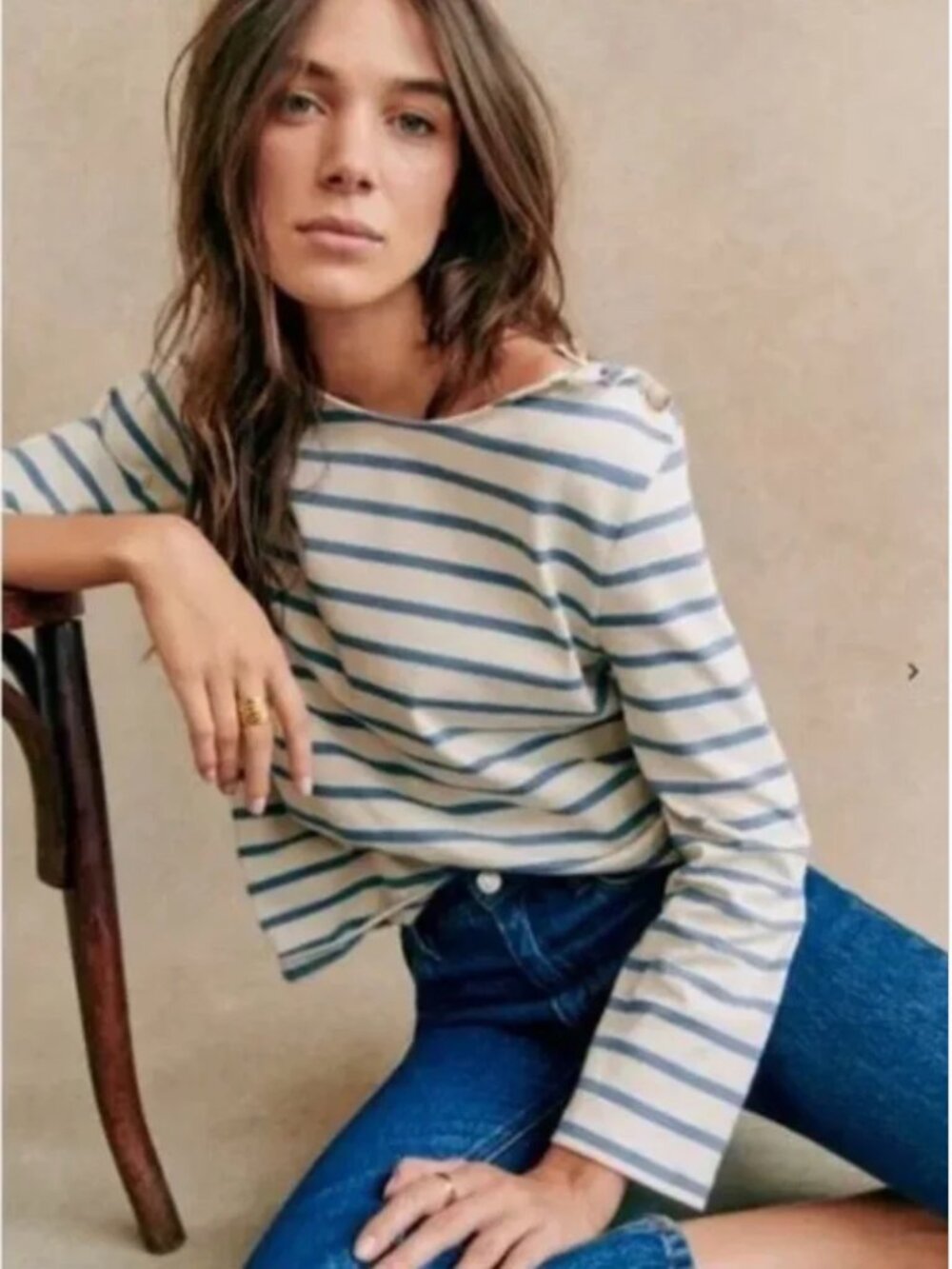 Sezane Colette Marinière - Vintage Blue